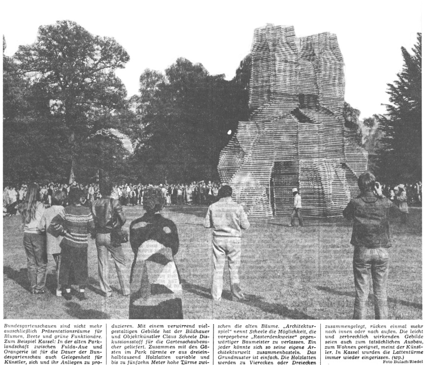 NATUREINMISCHUNG Bundesgartenschau 1981 Kassel Presse Frankfurter Allgemeine Zeitung 6.6.1981