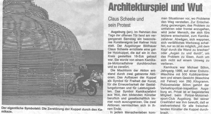 OPUS MIXTUM 2 und KAMIKAZE Presse Stadtzeitung 8.7.1992
