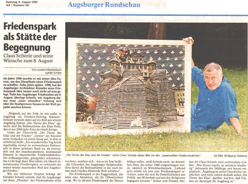 Der Augsburg Zyklus - Augsburger Allgemeine Zeitung vom 8. August 1998